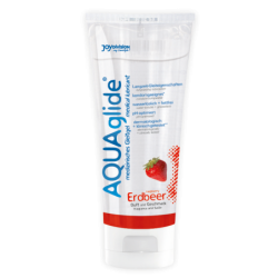 JoyDivision AQUAglide Lubricant, Strawberry, 100 ml (3,4 oz) - Lubricants