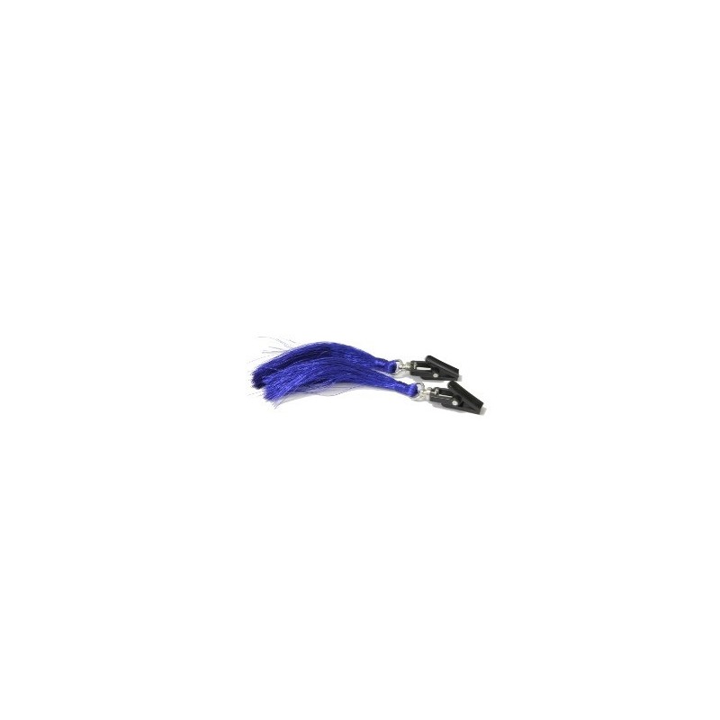 HIDDEN DESIRE Nipple Clamps "Cougar", Blue, 12,5 cm (4,92 in) - TOYS