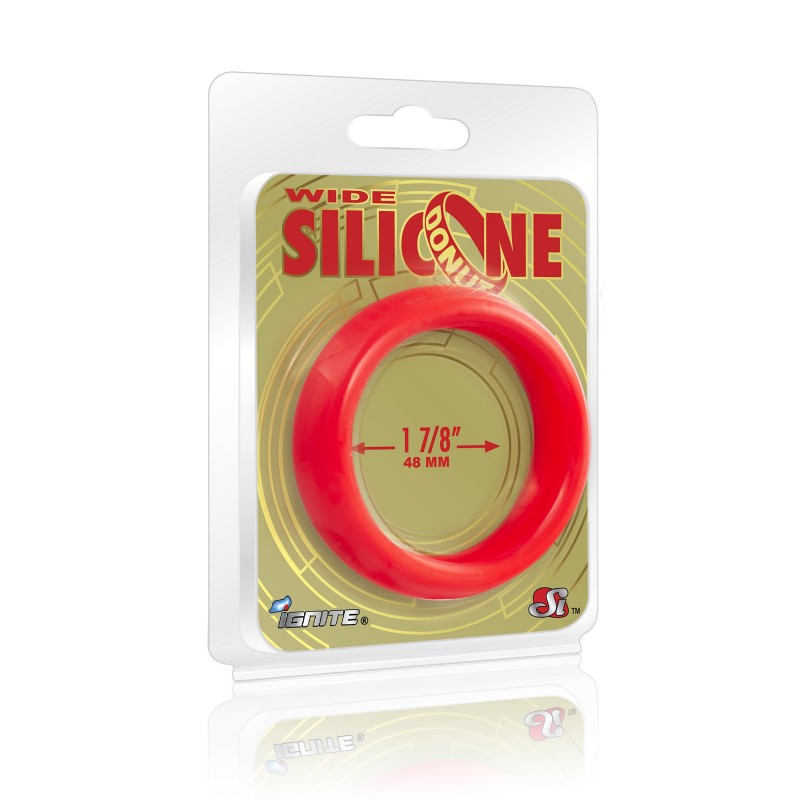 SI IGNITE Wide Silicone Donut 4,8 cm (1,88 in), Red - TOYS