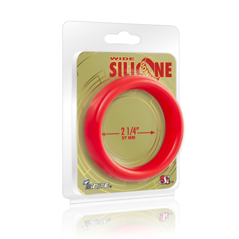 SI IGNITE Wide Silicone Donut 5,7 cm (2,25 in), Red - TOYS