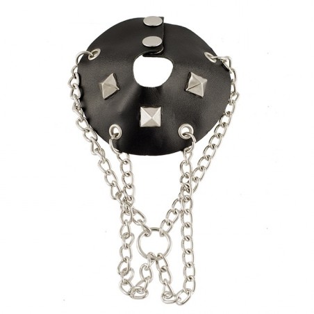 SI IGNITE Leather Ball Stretcher, Parachute Ball Collar with Studs and Chain - TOYS