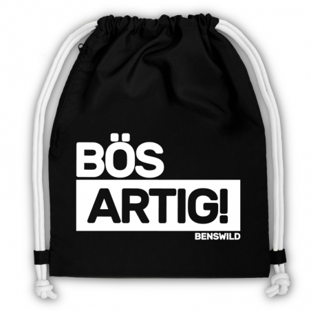 BenSWild BigBag "BösArtig", Black, 40 x 49 cm (15.5 x 19 in), 15 Liters - FASHION