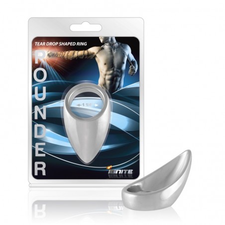 SI IGNITE Teardrop shaped Chrome Pounder Cockring, 32 mm (1,25 in) - TOYS