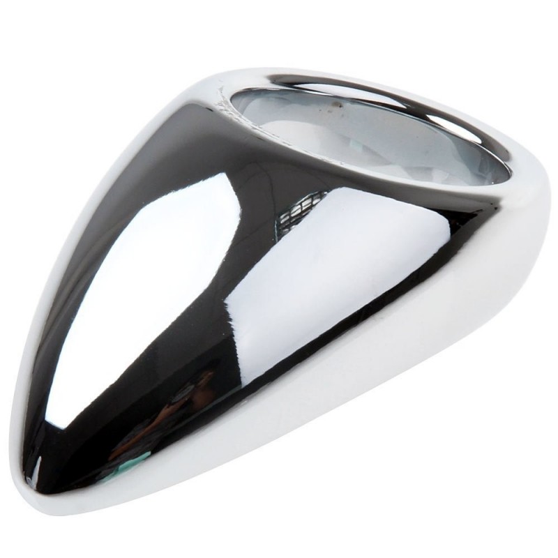 Teardrop shaped Chrome Pounder Cockring, 57 mm (2,25 in) - TOYS