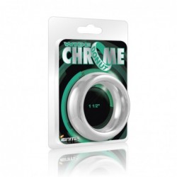 SI IGNITE Wide Chrome Donut Cockring, 3,8 cm (1,5 in) - TOYS