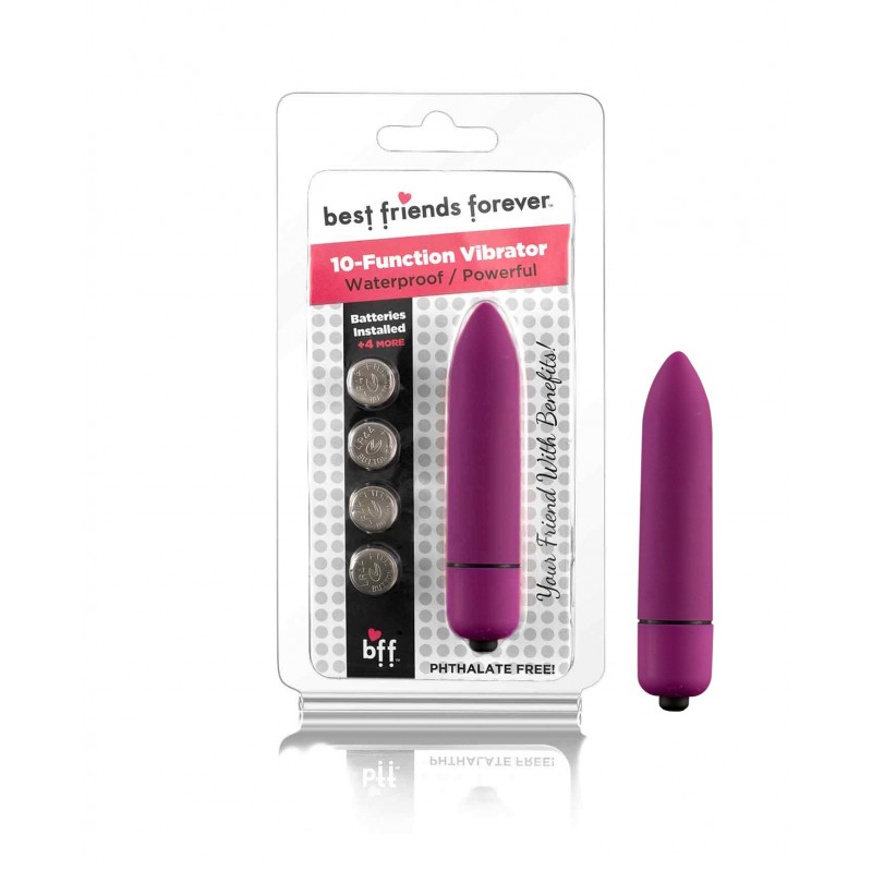 SI BFF Bullet with Vibration, Waterproof, 8 cm (3,2 in), Puple - TOYS