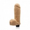 SI IGNITE Vibrating Silicone Dong with Balls, 23cm (9 in), Flesh - TOYS