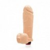 SI IGNITE Thick Cock with Balls and Vibration, 25 cm (10 in), Flesh - TOYS