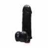 SI IGNITE Thick Cock with Balls and Vibration, 20 cm (8 in), Black - TOYS