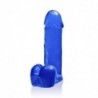 SI IGNITE Thick Cock with Balls, 20 cm (8 in), Blue - TOYS