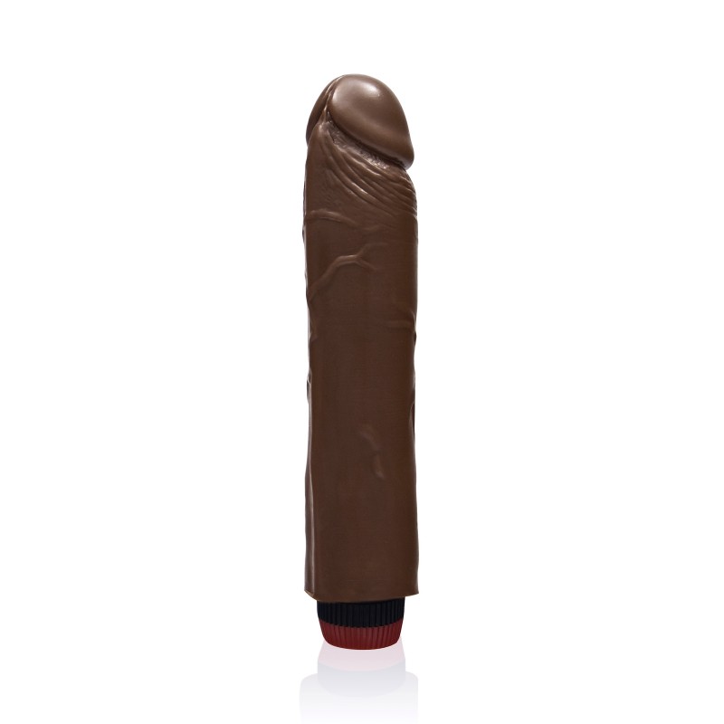 SI IGNITE Cock with Vibration, 23 cm (9 in), Brown - TOYS