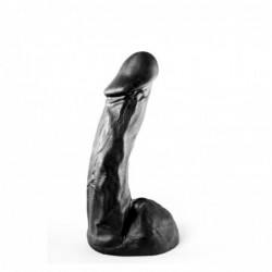 ALL BLACK Dildo Johnny, Vinyl, Black, 24,5 cm (9,5 in) - TOYS