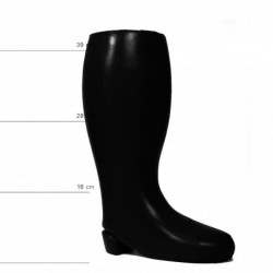 ALL BLACK Boot Dildo Vinyl, Black, 31 cm (12 in), Ø 12,5 cm (4,9 in) - TOYS