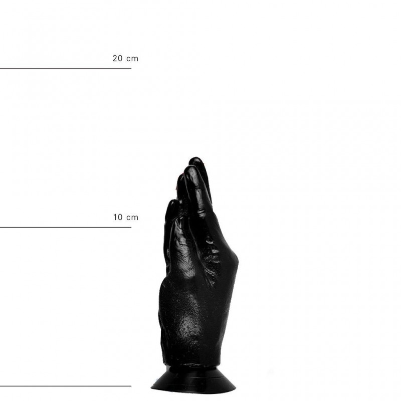 ALL BLACK Fisting Hand Barry, Vinyl, Black, 18 cm (7,1 in), Ø 8 cm (3,1 in) - TOYS